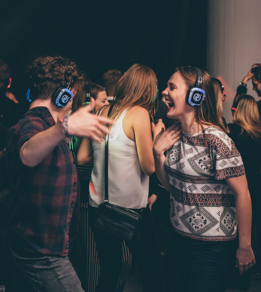 Laughter and community at a quiet party