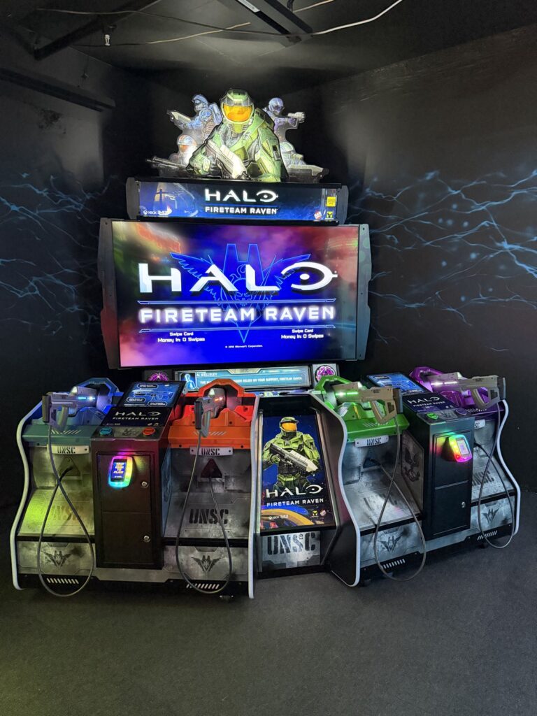 Halo Fireteam Raven arcade machine in the Arcade Zone