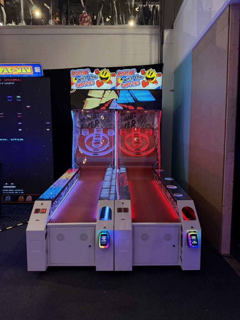 Racing machine in the arcade